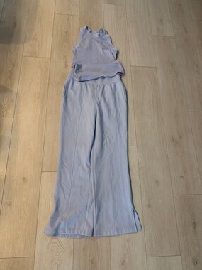 Athleta and Avia Small Two-Piece Knit Set in cornflower blue ab22